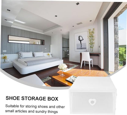LABRIMP 3pcs Storage Boxes for Shoes Socks Pp Plastic Drawer-style Moving Boxes Organizers