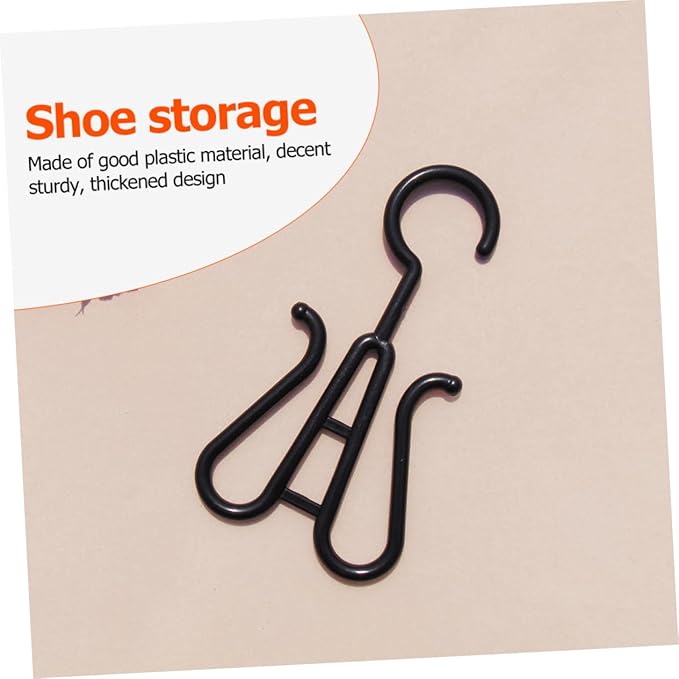 Homoyoyo 10Pcs Plastic Slipper Hooks Shoe Hanging Organizers for and Drying Fit for Footwear Space Saving for