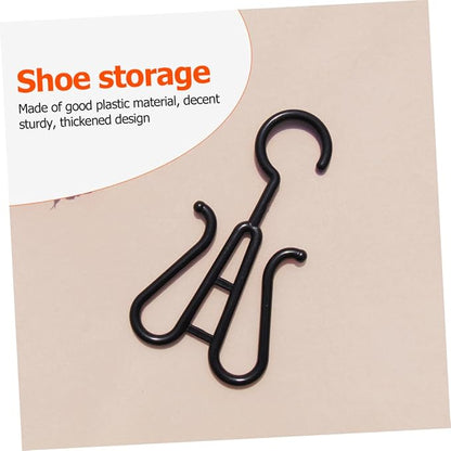 Homoyoyo 10Pcs Plastic Slipper Hooks Shoe Hanging Organizers for and Drying Fit for Footwear Space Saving for