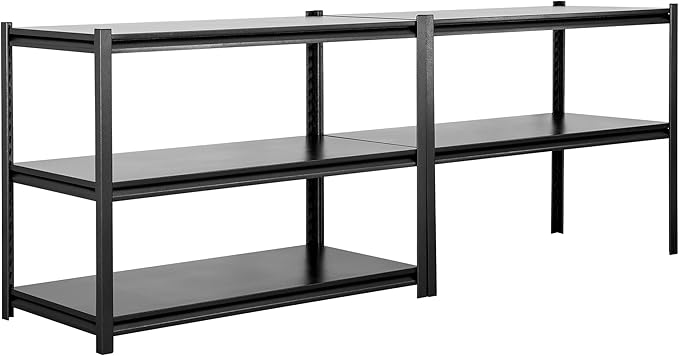 Hzdbhd Garage Shelving Unit 24" D x 48" W x 72" H Heavy Duty Storage Shelves Easy Assembly 5 Tier Adjustable Metal Shelving Utility Shelf Rack Garage Storage Organizer for Basement, Warehouse