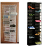 ULTECHNOVO 2pcs over The Door Shoe Organizer with 26 Pockets, White Non-woven Fabric Hanging Shoe Rack for Closet Storage and Space Saving