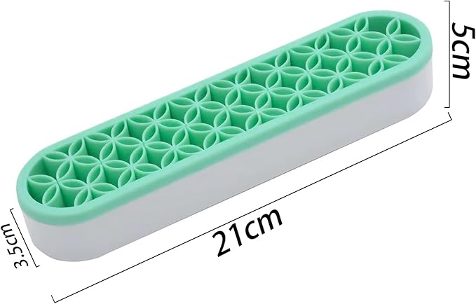 4 PCS Multi-Purpose Cosmetic Storage Box, Desktop Organizers Silicone Make Up Brush Storage Stand, Desktop Storage Box for Eyeliner Pencil, Painting Brush (Green/Pink/Grey/Purple)