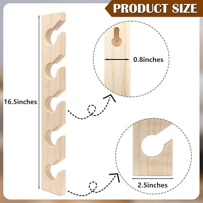 ZYP 2 PCS Hat Rack for Wall Wooden Baseball Caps Organizer Wall Mount Baseball Hat Holder Wall Vertical Hat Racks for Closet Door Bedroom Entryroom Laundry