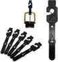 Black Belt Hangers for Retail - Economic Plastic Belt Hooks, 1000 Pack
