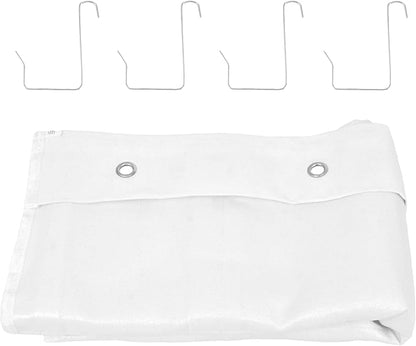 Premium Over Door Shoe Organizer, White, 20 Pockets, Heavy Duty Hanging Storage Rack with Metal Hooks for Closet, Bathroom, Dorm, Space Saving Solution for Shoes, Accessories, Toys