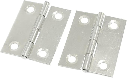 Aexit Door Solid Clothes Hangers Polished Stainless Steel Butt Hinges 1.4" Children's Clothes Hangers 2 Pcs