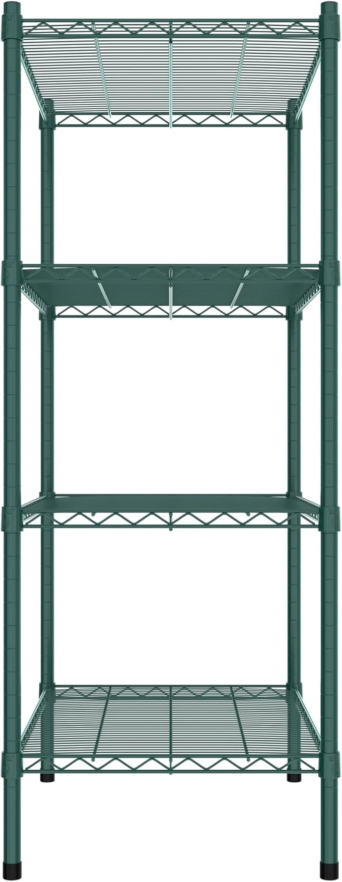 Commercial NSF Listed Green Epoxy Stationary Wire Shelving Kit 21" x 30" x 54", with 4 Shelves Perfect for Warehouse, Walk-in Refrigerator, Freezer, Grocery Store, Restaurant, Dishroom