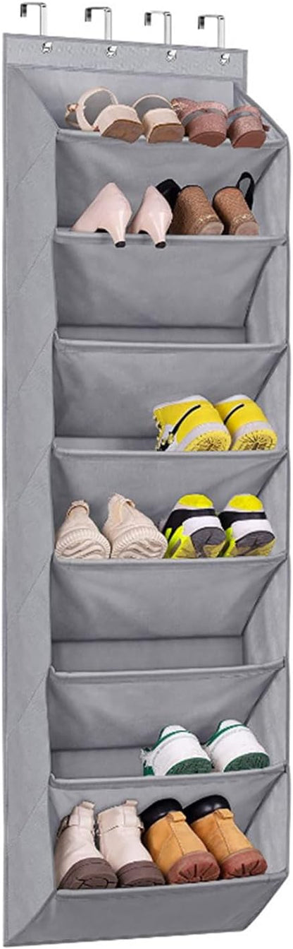 The Door Shoe Organiser Door Rack with Multi Pockets for Multi Pairs of Shoes Hanging Cabinet Hanging Organiser Rack