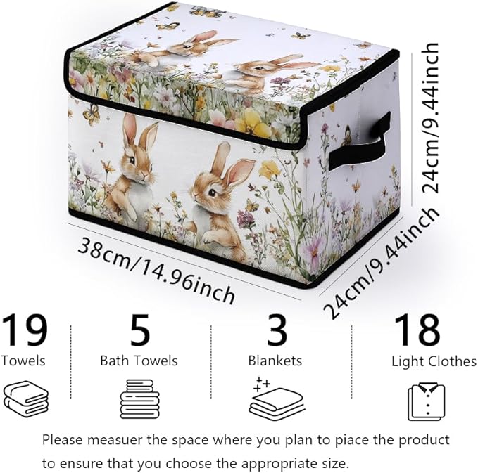 Stackable Clothes Storage Bins with Lids,Closet Organizers Fabric Cat Printing Box for Home and Office,Blanket Clothes Organizers,Under Bed Storage Containers 3 Pack.