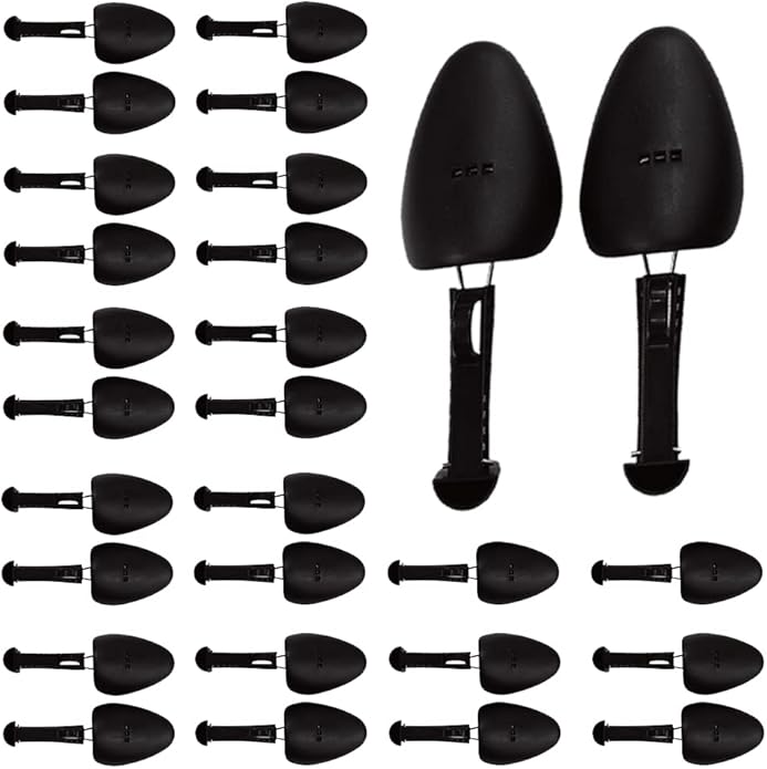 YY YEARCHY 14 Pairs Shoe Trees for Men Adjustable Plastic Shoe Holder Shape Support