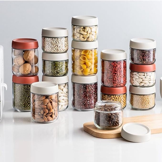 2Pack Overnight Oats Containers with Lids, 16 oz Glass Mason Overnight Oats Jars, Wide Mouth Mason Salad Jars, Airtight Containers for Milk, Cereal, Fruit, Yogurt, Spice Sugar, Salad Dressing