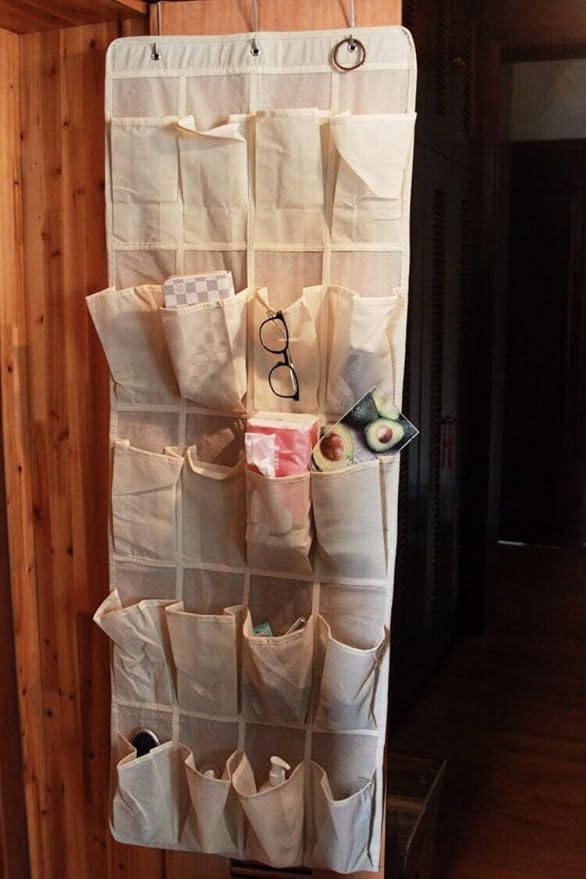 20-pocket hanging shoe & accesssory organizer