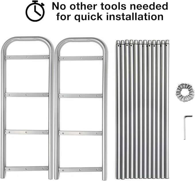 4 Tier Extendable Long Shoe Rack for Closet Shoe Organiser Strong and Sturdy Heavy Duty Metal Shoe Shelf Holds 20+ Pairs (60-100) x 22,5 x 61,5 cm