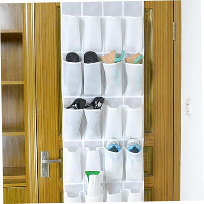 SOLUSTRE 24pcs Shoe Storage Bag Door Hanger Organizer Hanging Bag for Shoes Tidy Decor