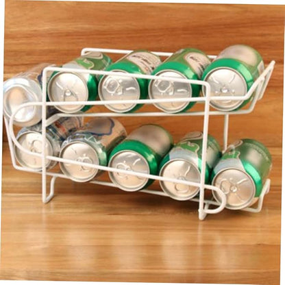 Cabilock 10 Can Fridge Beer Rack Portable Soda Can Holder Storage Shelf for Home Bar