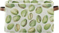 Large Storage Basket Pistachios Watercolor Green Storage Bin Cube Canvas Fabric Organizer Handles Collapsible for Clothes Toys Bedroom Decorative
