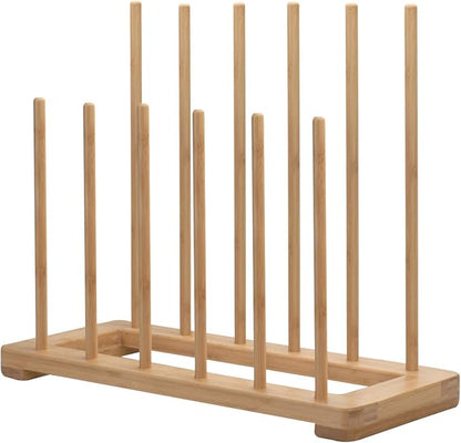 MobileVision Bamboo Boot Rack Free Standing Shoe Organizer, Holds 6 Pairs, Store Tall Knee-High, Hiking, Riding, Rain or Work Boots in closets, entryways & more