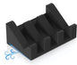 Silicone Soap Dish - 1 PCS Extended Self Draining Soap Holder for Shower, Bathroom and Bathtub with Drainage - Black