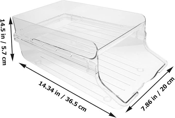 KICHOUSE Refrigerator Beverage Storage Rack Can Holder for Organizing Drinks Space-saving Rolling Dispenser for Home Apartment Rvs and