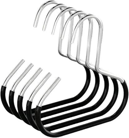 Hat Hanger 20Pcs Versatile Manganese Steel Round Hook Hat Hanger Storage Hook Scarf Towel Hanging Rack for Closet Door Wall(Black)