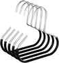 Hat Hanger 20Pcs Versatile Manganese Steel Round Hook Hat Hanger Storage Hook Scarf Towel Hanging Rack for Closet Door Wall(Black)