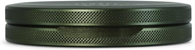 Metal Pouch Can | Slim Aluminum Container for Pouches | Airtight O-Ring Moisture & Odor Proof EDC Pocket Tin | Insignia Edition (Slim, Forest Green)