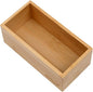 PRATIQUE Bamboo Drawer Organizer - Kitchen Utensil Organizer Silverware Tray Cutlery Holder，Office Desk Supplies and Accessories (5.9x3x2.6 inch)