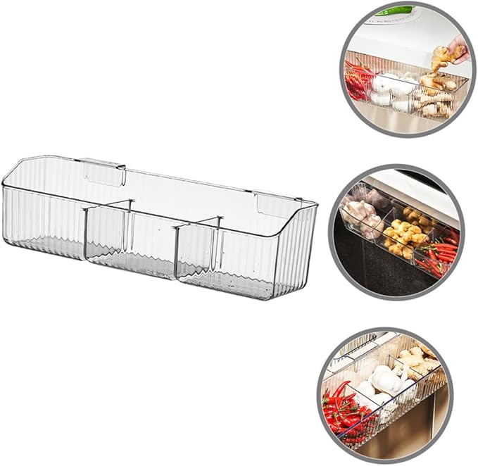 Unomor Cabinet Door Organizer Multi-purpose Kitchen Hanging Basket Vegetable Storage Rack Strong Load