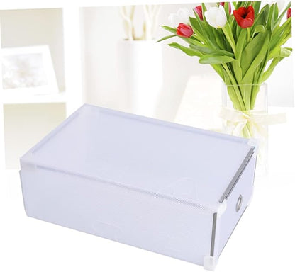 5pcs Type Shoe Storage Organizer for Women Half Design Easy Access and Identification for Shoes and Accessories Storage White