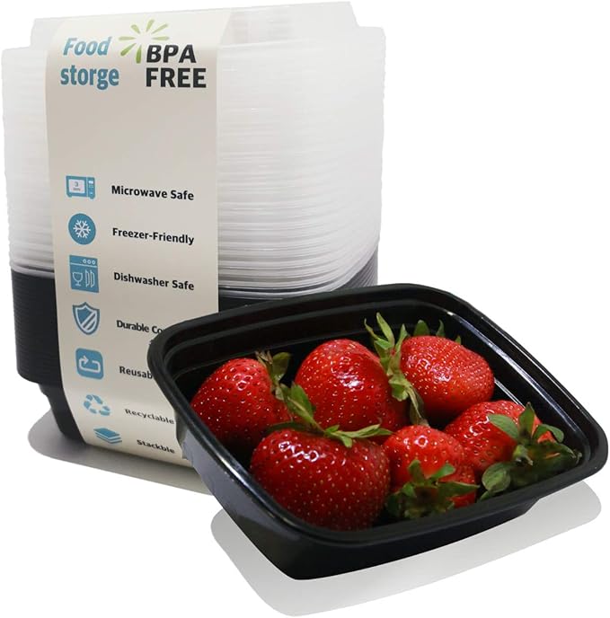 Small Meal Prep Containers Single Lids, 12 OZ [25-Pack] Food Storage Bento BPA Free | Stackable | Reusable Lunch Boxes, Microwave/Dishwasher, Freezer Safe,Portion Control (12 OZ 25 pack)