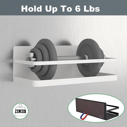 Magnetic Spice Rack Single Tier Refrigerator spice organizer Shelf, Easy to Install The Side of the Refrigerator