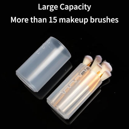 OCHEAL Makeup Brush Holders, 4 Pack of Make up Brushes Organizer Travel Case Retractable Plastic Travel Makeup Brush Holder For Vanity Makeup Artist Brushes Storage Cup