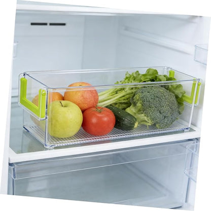 Unomor Organizer Collapsible Storage Bins under Sink Organizer Stackable Storage Bins Lids Fridge Kitchen Box Material Easy Organization