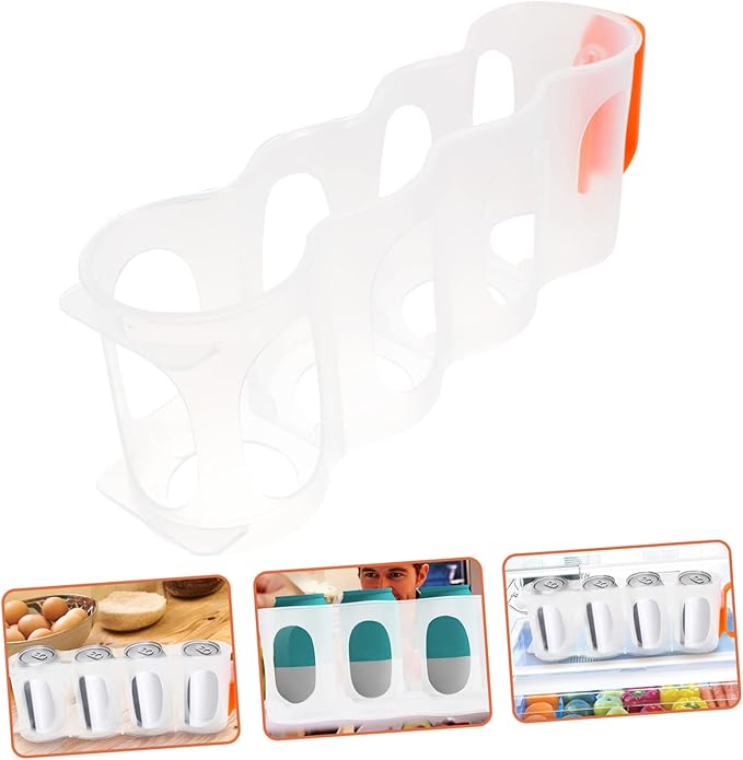Cabilock 3pcs Soda Can Dispenser Organizer Multi-Functional Beverage Storage Bin for Fridge Pantry Office Living Room Transparent Design for Easy Visibility for Beer Soda Cans