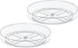 2 Pack 10 Inch Lazy Susan Turntable Organizer, Clear Rotating Spice Rack for Cabinet, Pantry, Kitchen Countertop and Fridge, Non-Slip Acrylic Spinning Tray for Bathroom Vanity