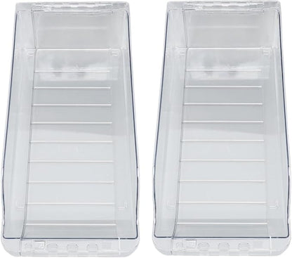 2PCS Canned Food Storage Container,Stretchable Large Capacity Soda Can Dispenser Automatic Drink Holder Canned Food Storage Box