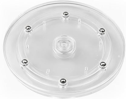 6" Lazy Susan Turntable Acrylic Ball Bearing Rotating Tray for Spice Rack Table Cake Kitchen Pantry Decorating TV Laptop Computer Monitor