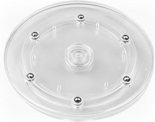 6" Lazy Susan Turntable Acrylic Ball Bearing Rotating Tray for Spice Rack Table Cake Kitchen Pantry Decorating TV Laptop Computer Monitor