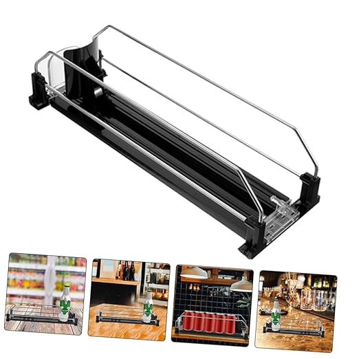 Stackable Beverage Dispenser Stand Automatic Drink Dispenser for Refrigerator Soda Can Organizer Propeller