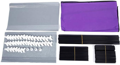 Shoe Rack,10 Tier Shoe Shelf,Shoe Storage Organizer, Space-Saving,22.83 x 11.4 x 63 Inches, Metal Frame,Non-Woven Fabric Shelves,Shoe Storage Cabinet with Dustproof Cover for Entryway, Bedroom,Purple