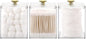 Tecbeauty 3PCS Qtip Holder Bathroom Organizer and Storage Containers Plastic Apothecary Jars Dispenser with Lids for Cotton Swab, Cotton Round Pads, Floss