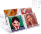 3Layers Acrylic CD Holder Nail Polishes Organizer Rack Acrylic Makeup Display Shelf CD Cases Cosmetic Storage Holder Stand Clear Cosmetic Display Shelf for DVD Case Makeup Jewelry