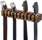 PH PandaHall Belt Organizer, Wooden Belt Holder Wall Mounted Belts Hanger with Slots Space Saving Storage for 10 Belts, Home Bedroom Closet Retail Shop, Camel, 1pc, 10.7x1.5x2.4inch
