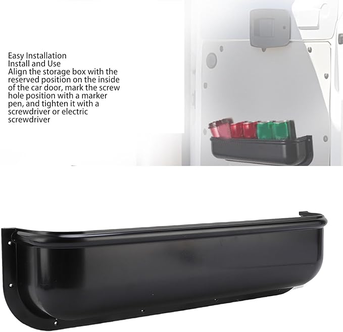 Diydeg RV Door Organizer, 450x100x115mm Wall Hanging Storage Bag, Door Seasoning Rack ABS Hanging Rack for Kitchen, Pantry, Cabinet, Side Door Storage Containers