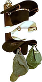 American Made 3 Cowboy Hat Rack with Lone Star, Wall Mount Three Tier Hat Holder, Heavy Duty Powder Coated Steel, Rust Chisholm Trail Brown, Model 663 Classic CT