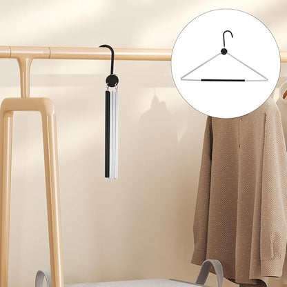 Portable Foldable Clothes Hanger Lightweight Travel Hanger Space Saving Folding Coat Nonslip Design for Cruise and Closet Organization
