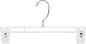DEILSY™ Pants Hangers with Clips – 12 inch Space Saving Pants Hangers - Stylish Jeans Hangers for Closet Organization - Durable Hangers for Pants, Skirts, Jeans, Shorts, Trousers - 30 Pack
