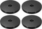 uxcell 4Pack Acrylic Lazy Susan Turntable, 5" Spinner Lazy Susan Turntable Organizer, Acrylic Ball Bearing Rotating Tray for Pantry Spice Rack Decorating, Black