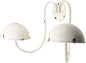 Owlgift Modern Metal Wall Mounted Entryway Retail Hat Rack/Wig Display Stand w/ 2 Circular Hat Hooks, White