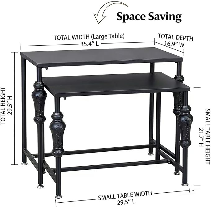 Industrial Retail Display Tables, Standing Clothing Shoes Display Rack, Set of 2 Boutique Display Riser, Retro Unit Storage Shelves, Garment/Handbag Display Stand